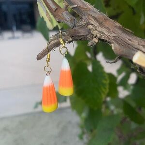 Orange and Yellow Drop Earrings